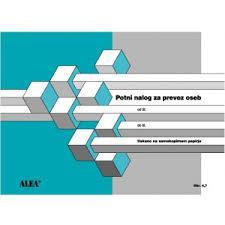 OBR. 4.7 POTNI NALOG ZA PREVOZ OSEB