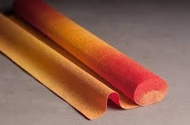 KREP PAPIR 180g. 1/5 PRELIVAJOČ ORANŽ