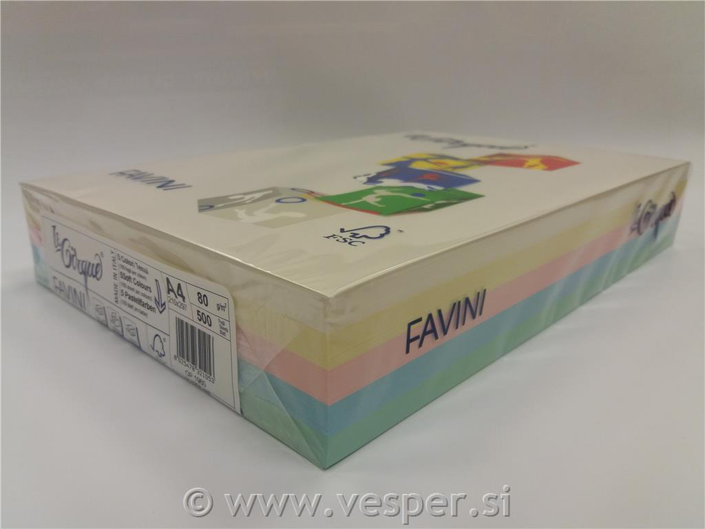 LE CIRQUE A4/80g. MIX PASTEL 1/500