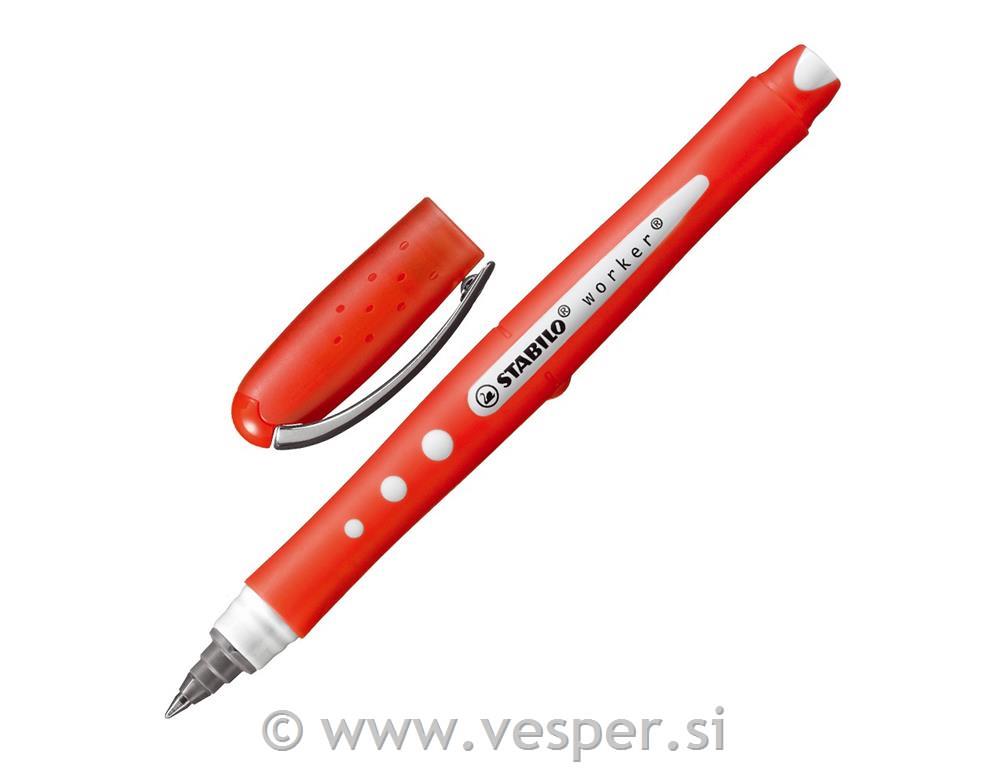 STABILO Worker ROLER 0,5 colorful RDEČ