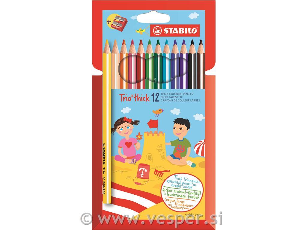STABILO BARVICE TRIO 4,2mm + ŠILČEK