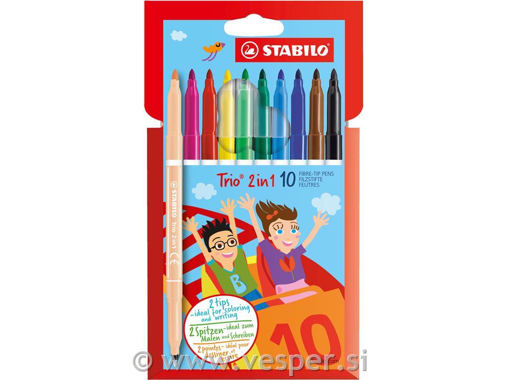 STABILO FLOM.TRIO TWINPEN 2v1
