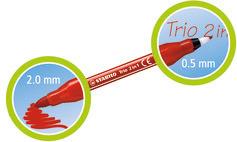 STABILO FLOM.TRIO TWINPEN 2v1