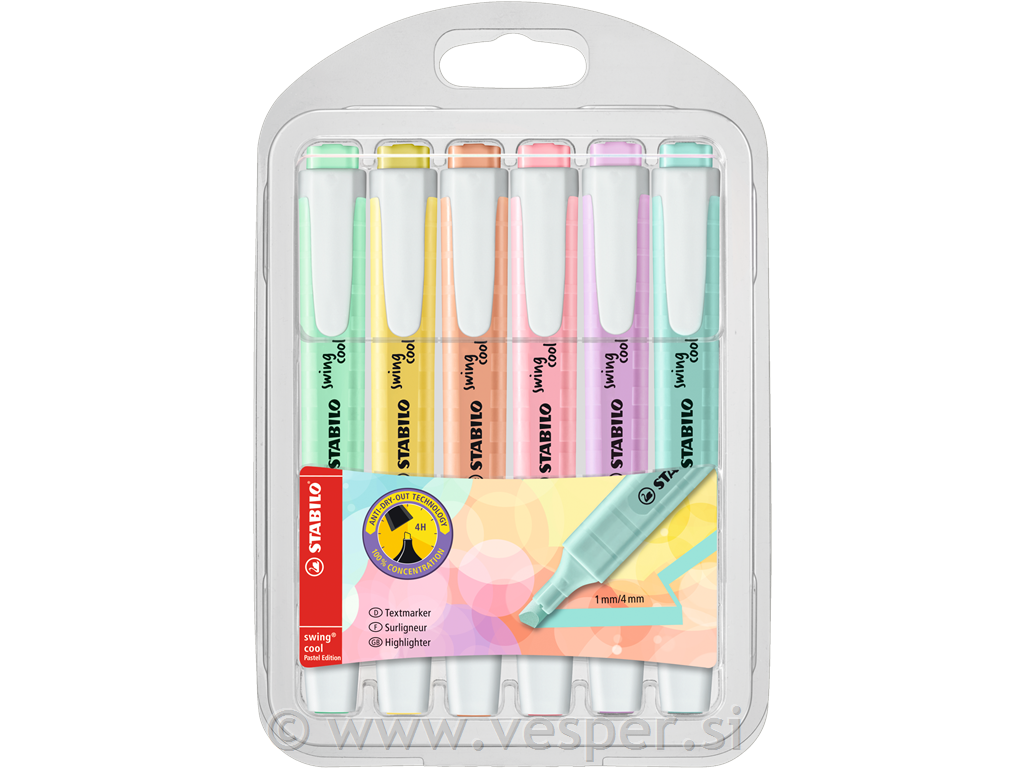 STABILO MARKER SWING 275 **PASTEL**.1/6
