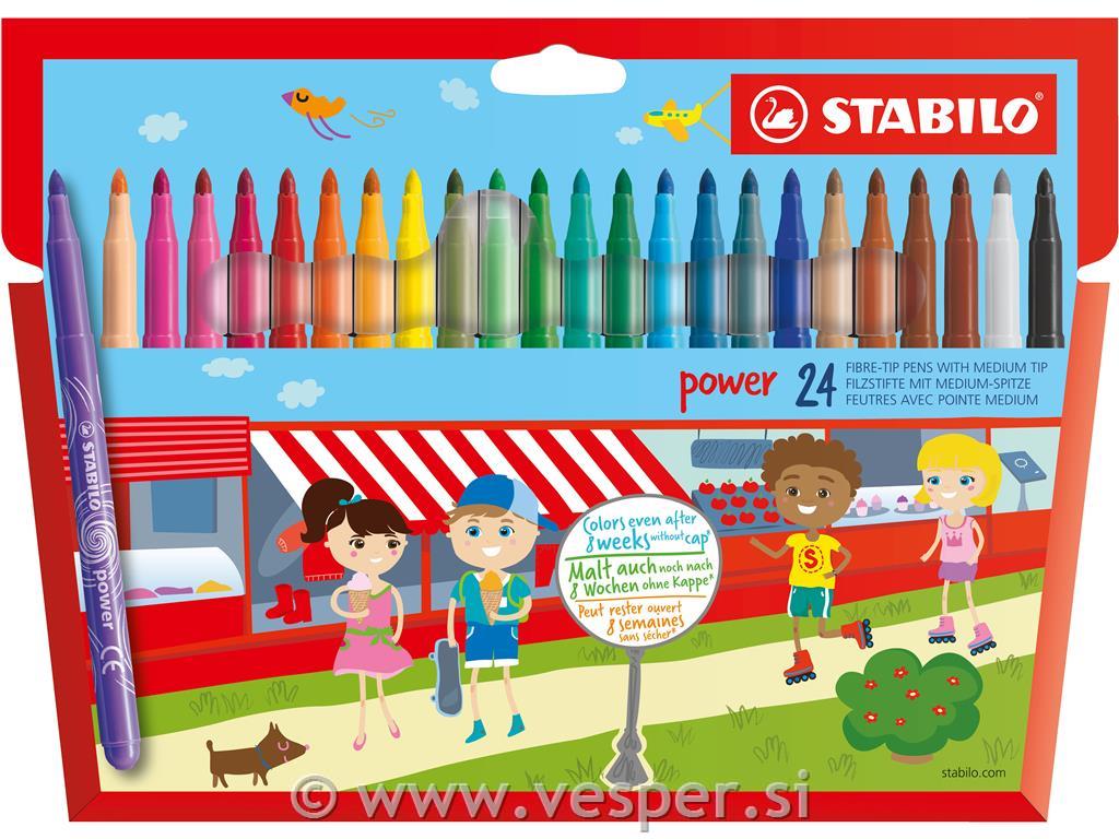 STABILO FLOMASTRI POWER MEDIUM 280/24