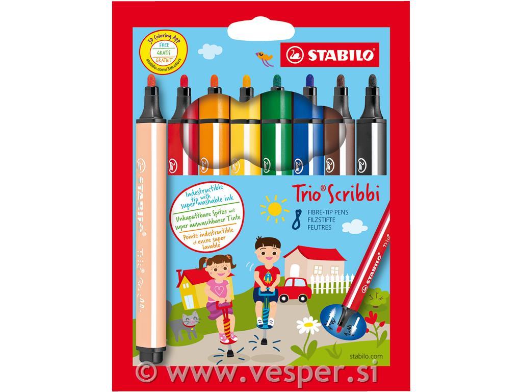 STABILO FLOM. TRIO SCRIBBI SET 1/8