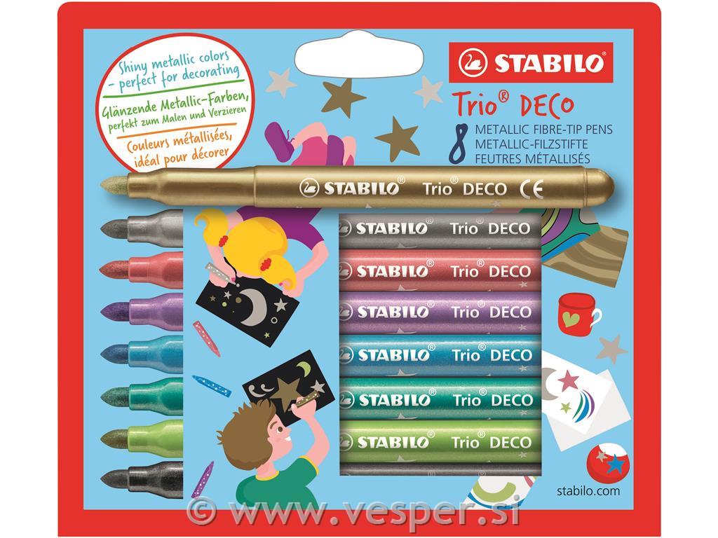 STABILO FLO. TRIO DECO METALIC 1/8