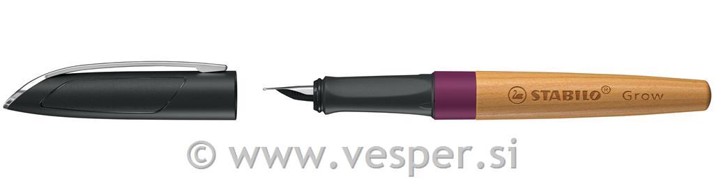 STABILO NALIVNO PERO GROW plum.red/cherr