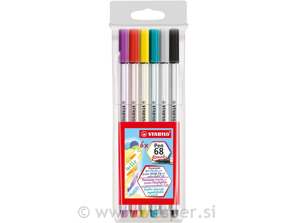 STABILO FLOM.BRUSH-PEN 568/6 1/6