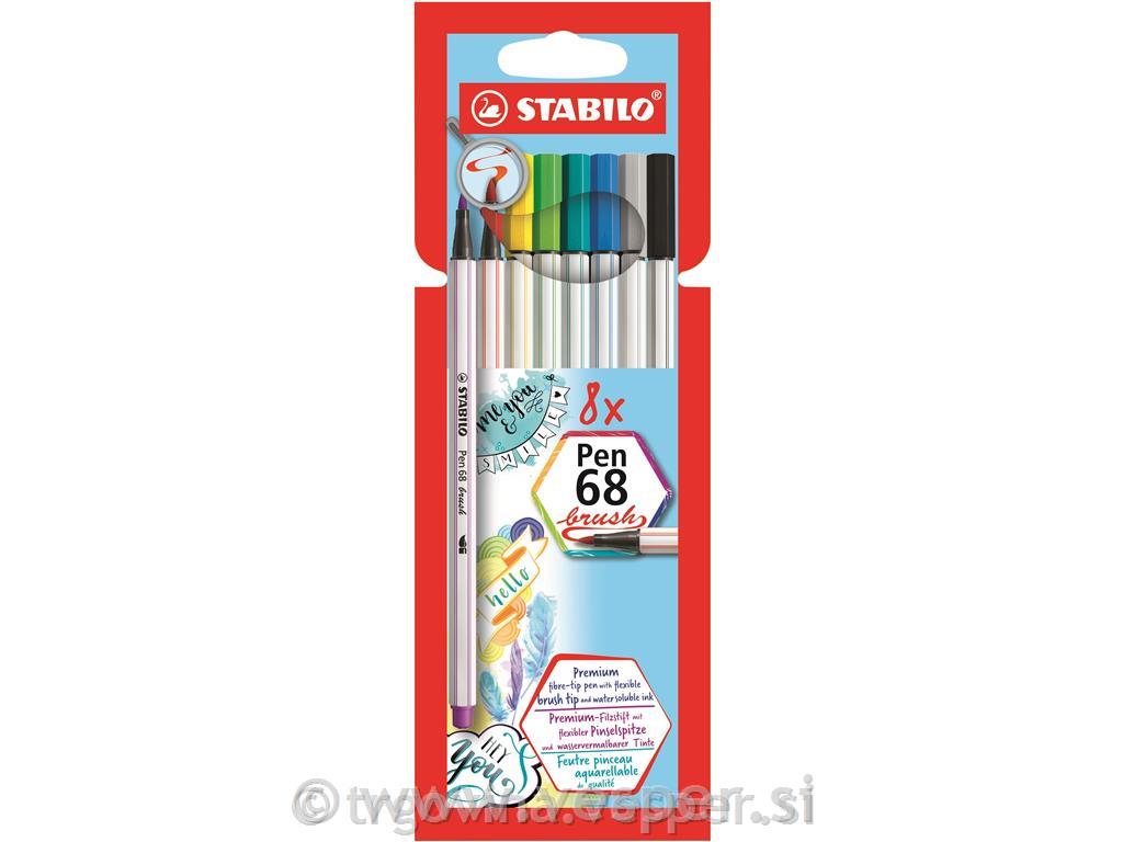 STABILO FLOM.PEN 568/6 BRUSH 1/8