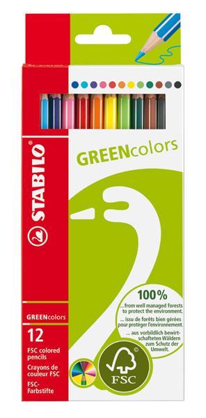 STABILO Barvice GREENcolors 1/12
