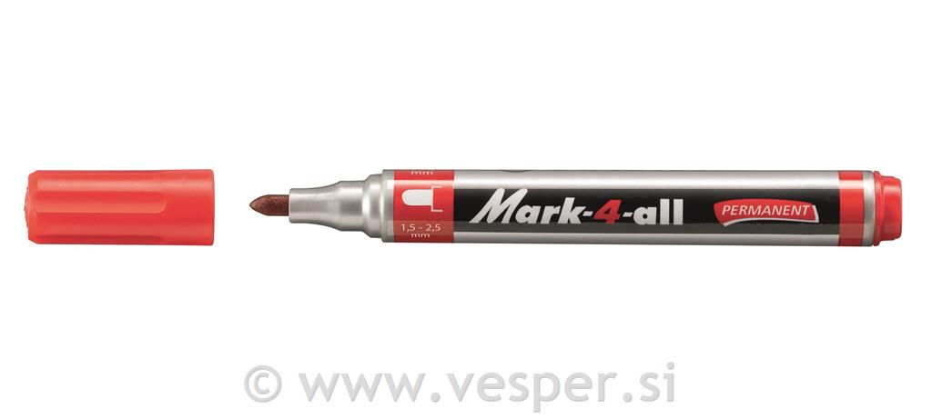 STABILO FLOM. MARK-4-ALL 651- RDEČ