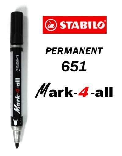 STABILO FLOM. MARK-4-ALL 651- ČRN