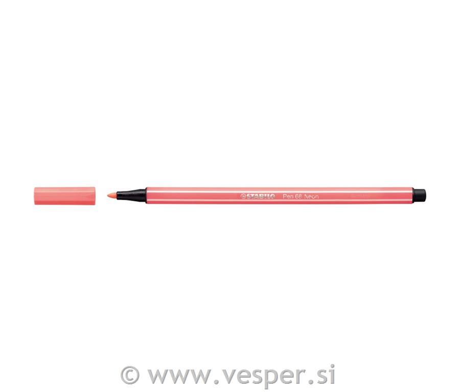 STABILO FLOM. 1,0 PEN 68/040 FLUO. RDEČ