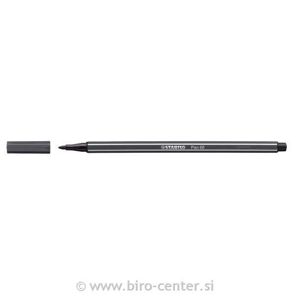 STABILO FLOM. 1,0 PEN 68/97 ČRNO SIVA