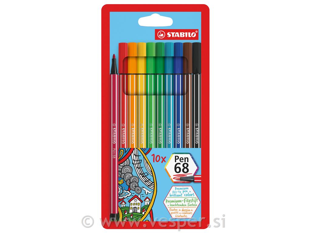 STABILO FLOM. 1,0 PEN 68 SET 1/10
