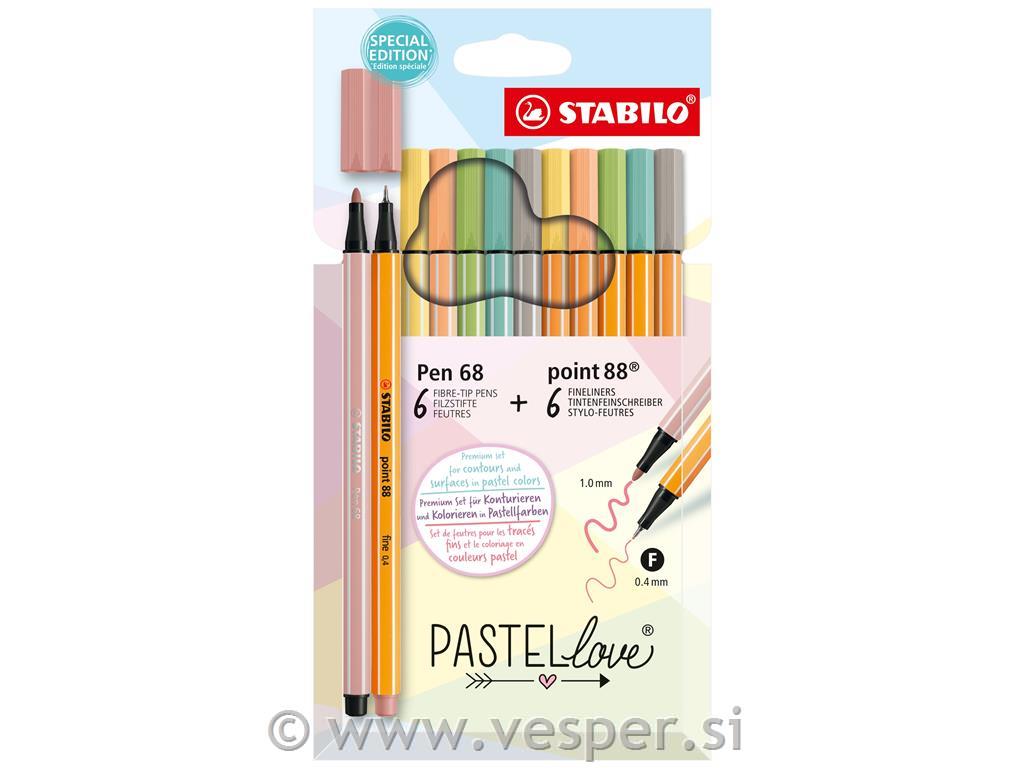 STABILO Pen 68 & Point 88 Pastel