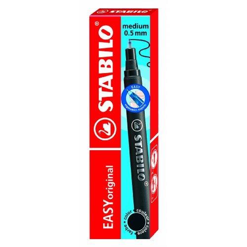STABILO EASY ČRNILNI VLOŽKI 1/3- ČRN