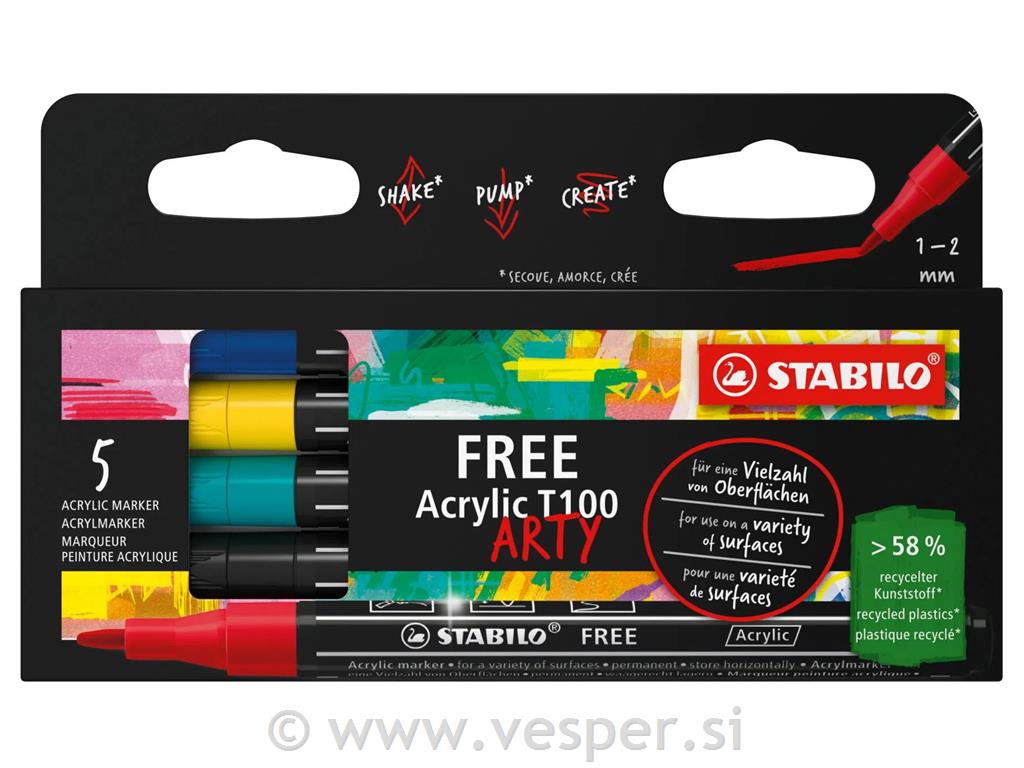 STABILO ACRYLIC FREE T-100