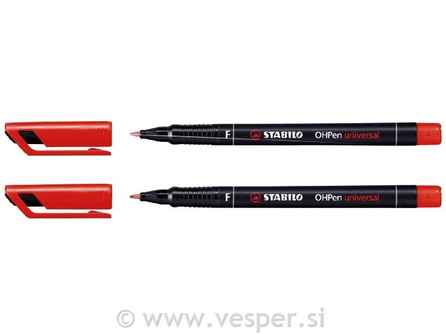 STABILO OHP FLOM.PERMANENT 842- RDEČ *F