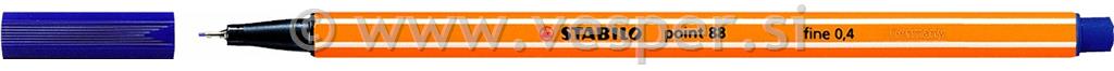 STABILO FLOM. 0,4 POINT 88/22 ČRNO MODRA