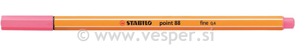 STABILO FLOM. 0,4 POINT 88/29LIGHT PINK*