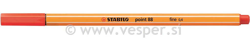 STABILO FLOM. 0,4 POINT 88/48 LIGHT RED*