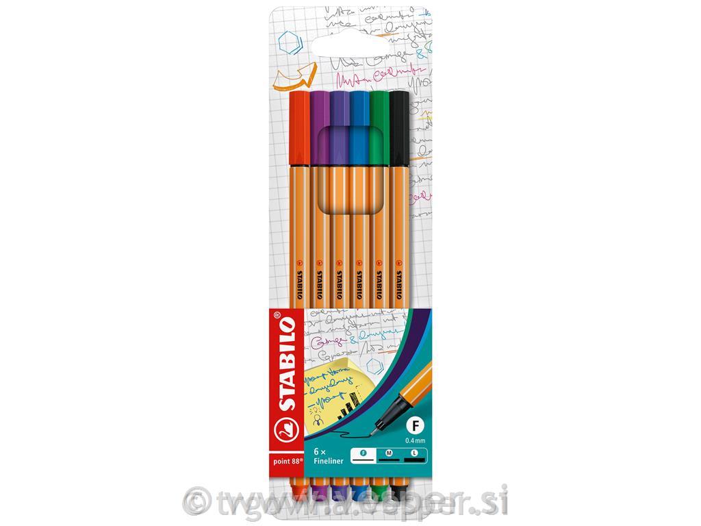 STABILO FLOM. 0,4 POINT 1/6 GARNITURA