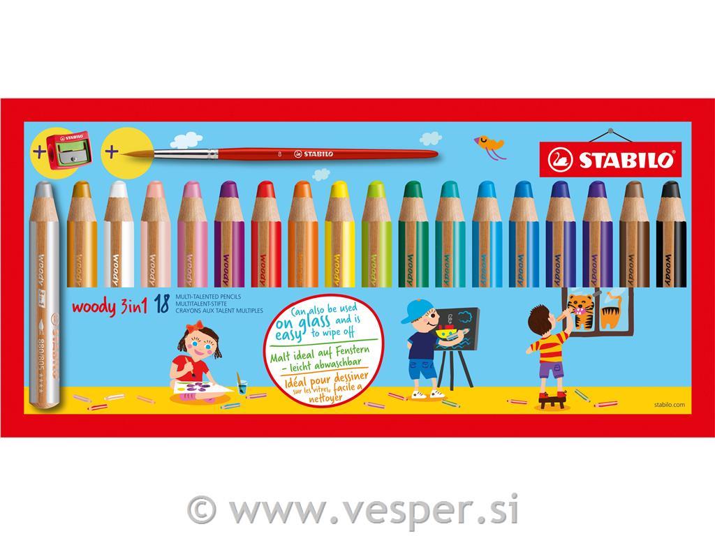 STABILO BARVICE WOODY 880 SET 1/18