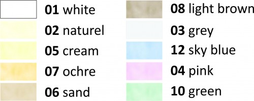 NOVA LAGUNA barvna lestvica